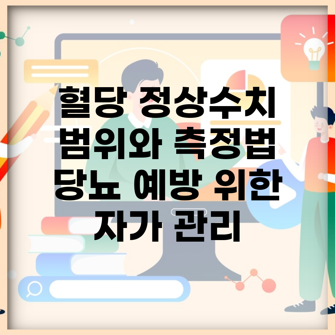 혈당 정상수치 범위와 측정법 | 당뇨 예방 위한 자가 관리