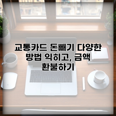 교통카드 돈빼기 다양한 방법 익히고, 금액 환불하기