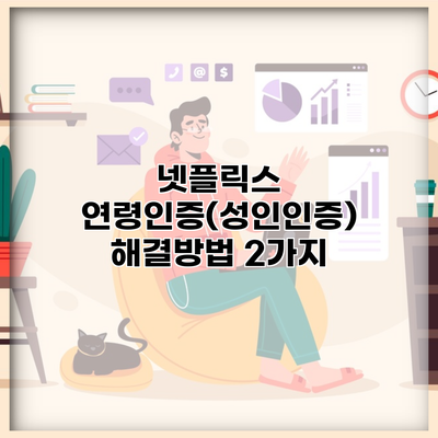 넷플릭스 연령인증(성인인증) 해결방법 2가지