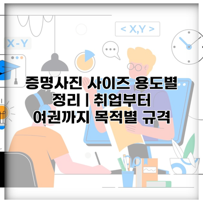 증명사진 사이즈 용도별 정리 | 취업부터 여권까지 목적별 규격