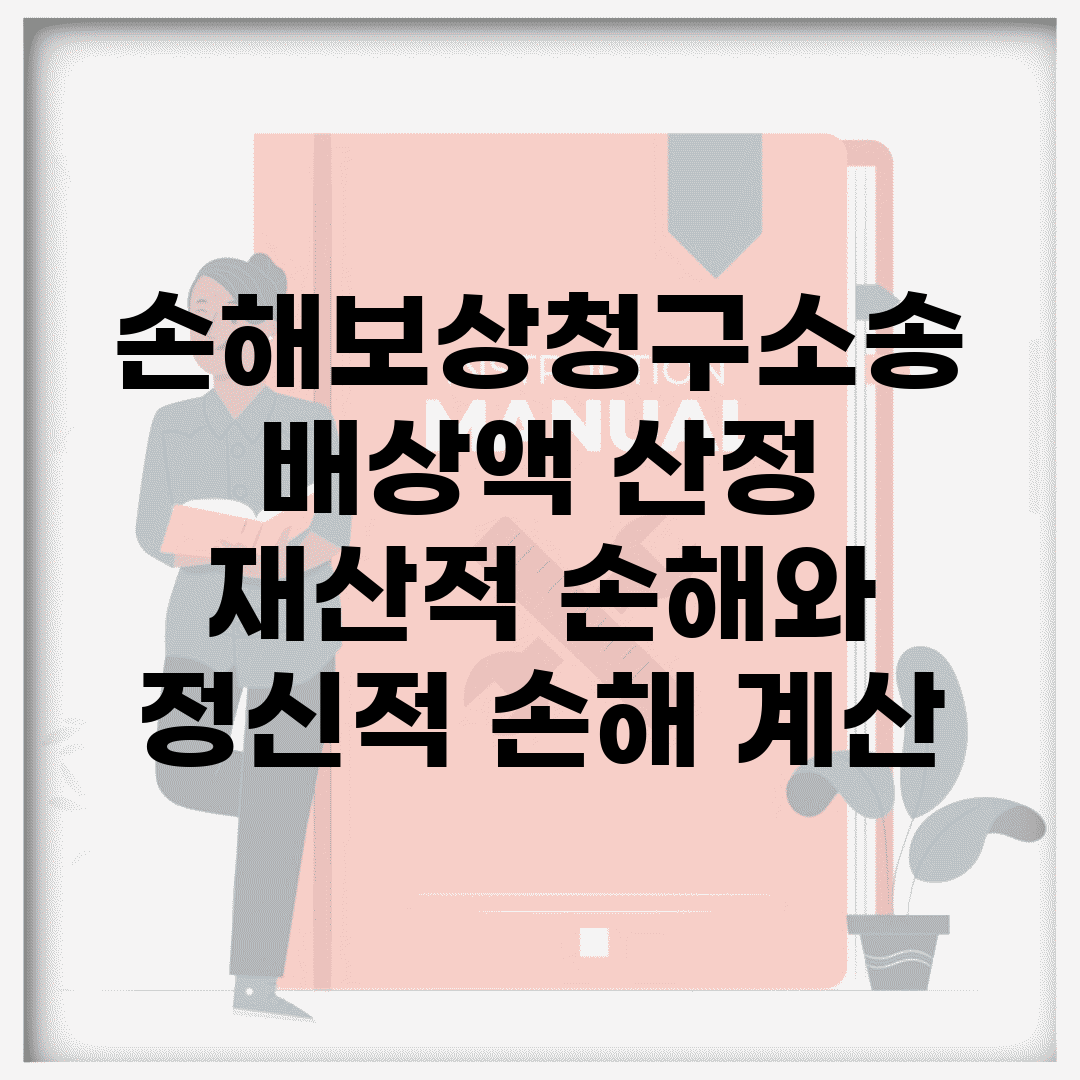 손해보상청구소송 배상액 산정 | 재산적 손해와 정신적 손해 계산