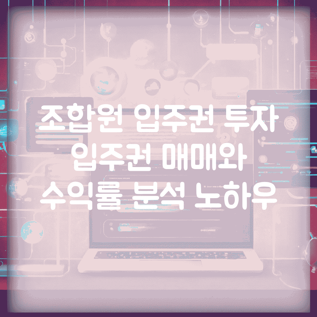 조합원 입주권 투자 | 입주권 매매와 수익률 분석 노하우