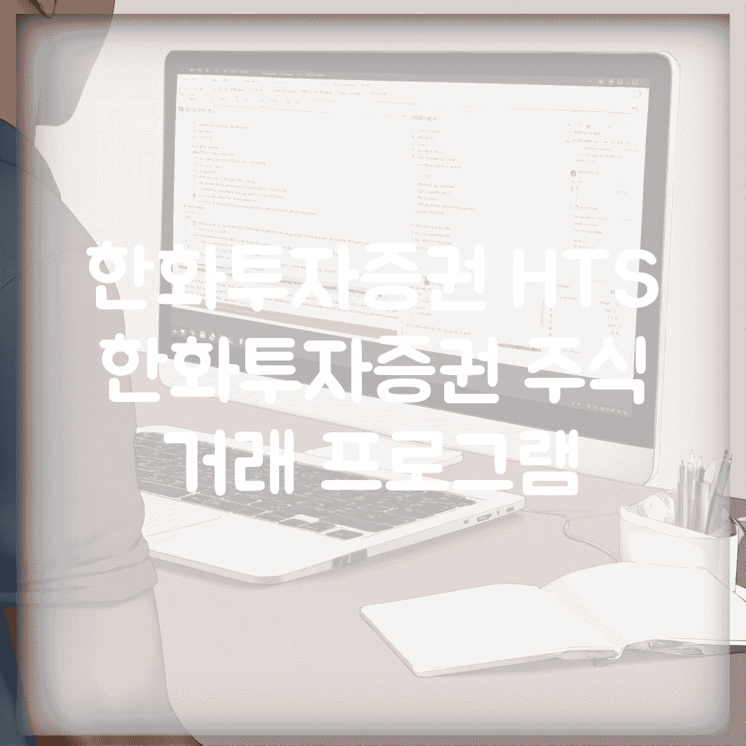 한화투자증권 HTS | 한화투자증권 주식 거래 프로그램