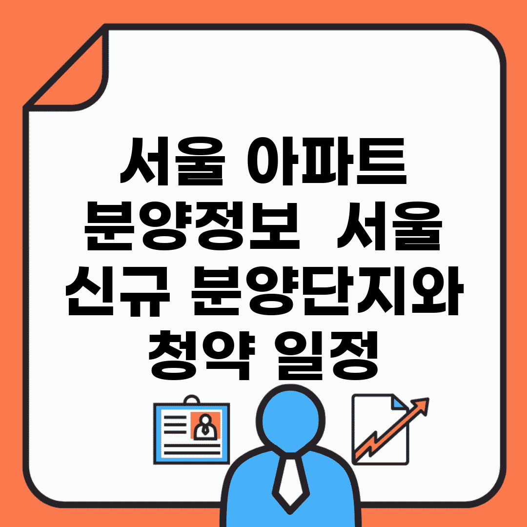 서울 아파트 분양정보 | 서울 신규 분양단지와 청약 일정