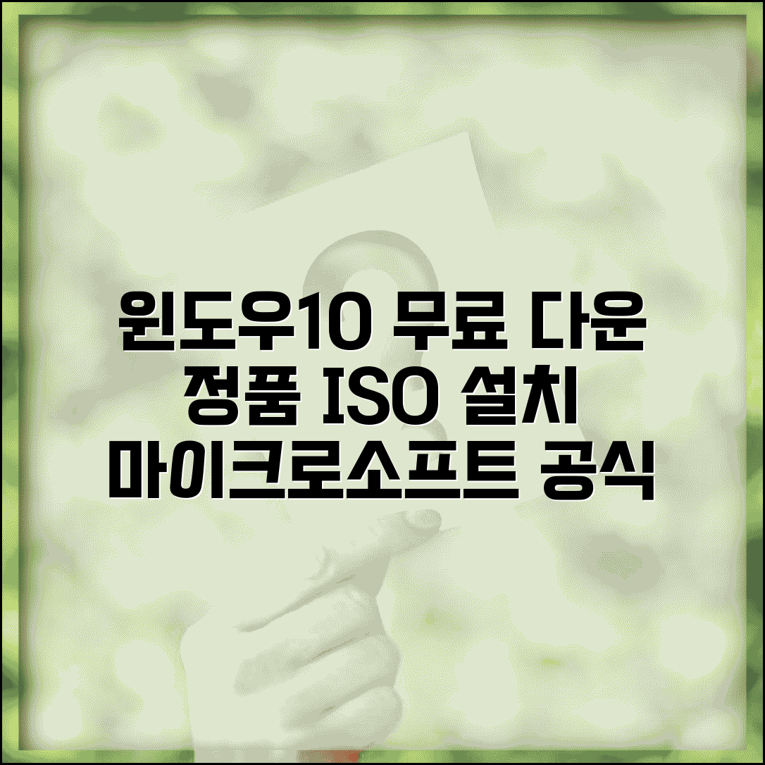 윈도우10 무료 다운로드 | 마이크로소프트 윈도우10 설치 | 정품 윈도우10 ISO 다운로드