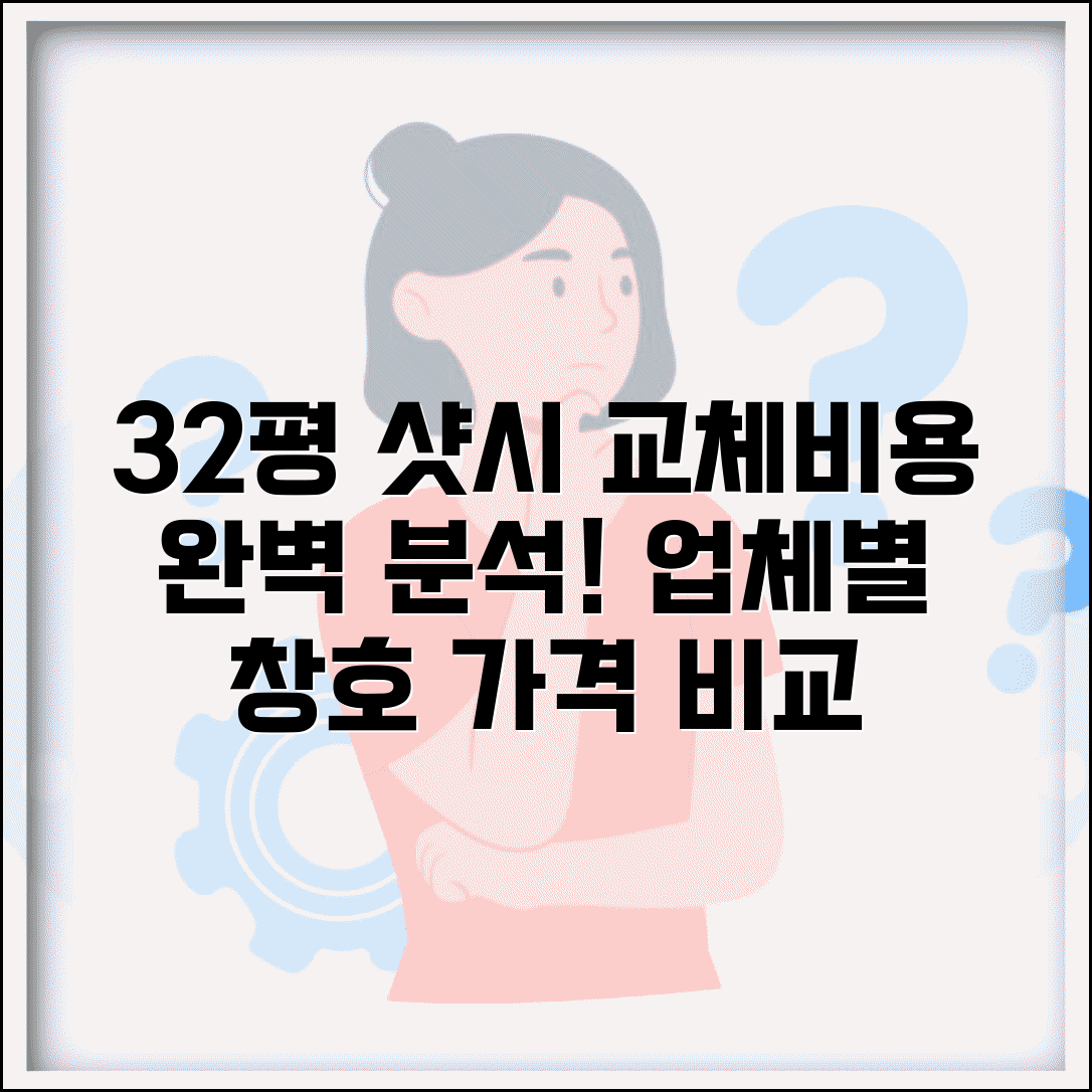 32평아파트 샷시 교체비용 완벽 분석 | 중형 평수 창호 가격 업체별 비교