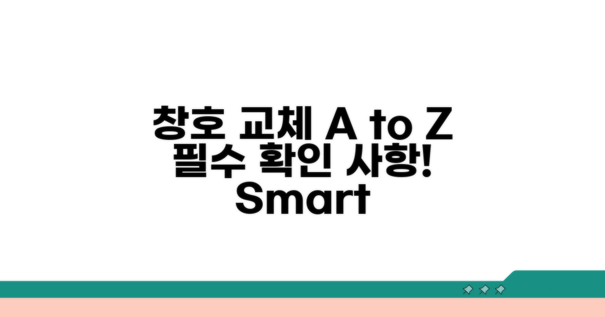 창호 교체 시 꼭 알아둘 점