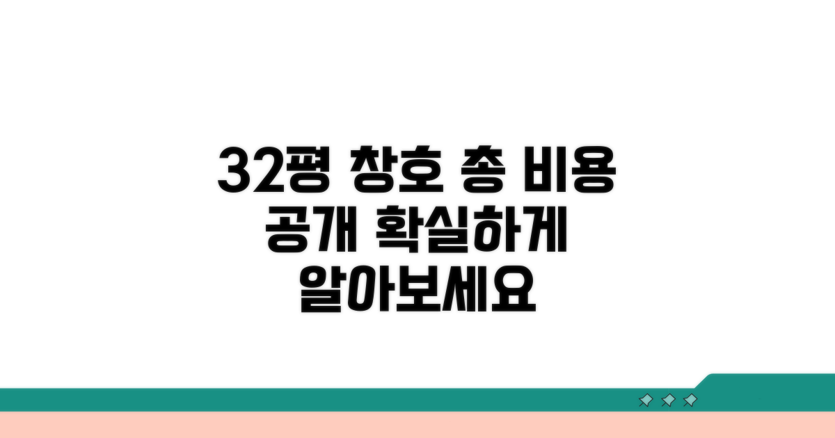 32평 창호 비용 제대로 알아보기