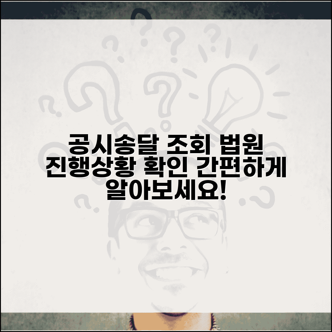 공시송달 처분 조회방법 | 법원 공시송달 진행상황 확인 방법