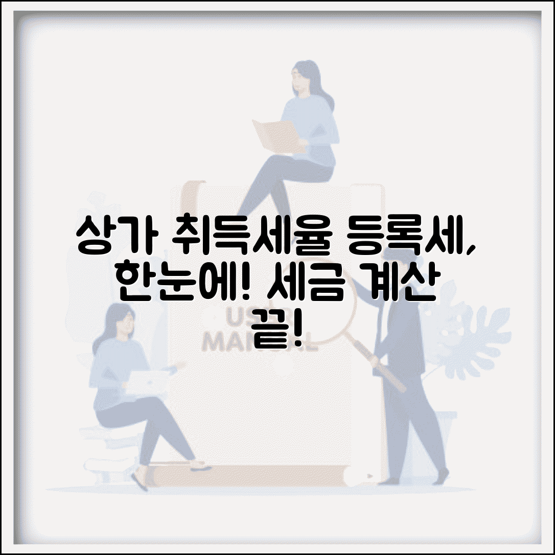 상가 취등록세율 확인 | 상가 취득세 등록세 세율과 계산