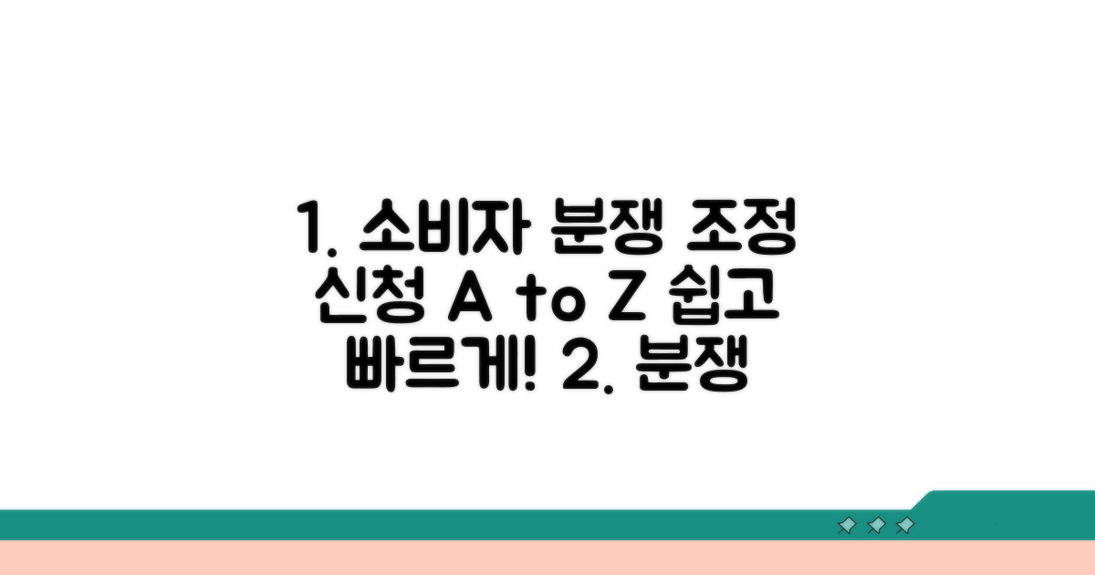 소비자 분쟁 조정 신청 절차