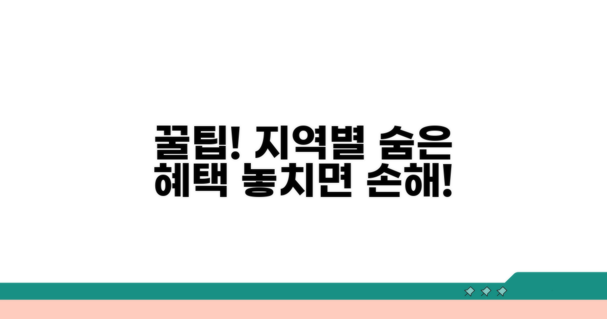 지자체별 추가 혜택 및 지원금 확인