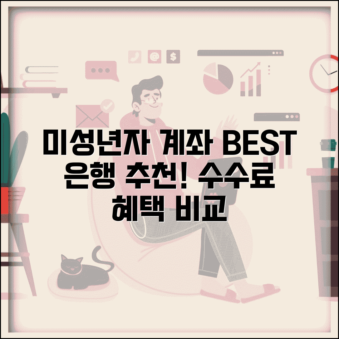 미성년자 계좌 추천 은행 비교 | 수수료 혜택 서비스 비교해서 최적 은행 선택하기