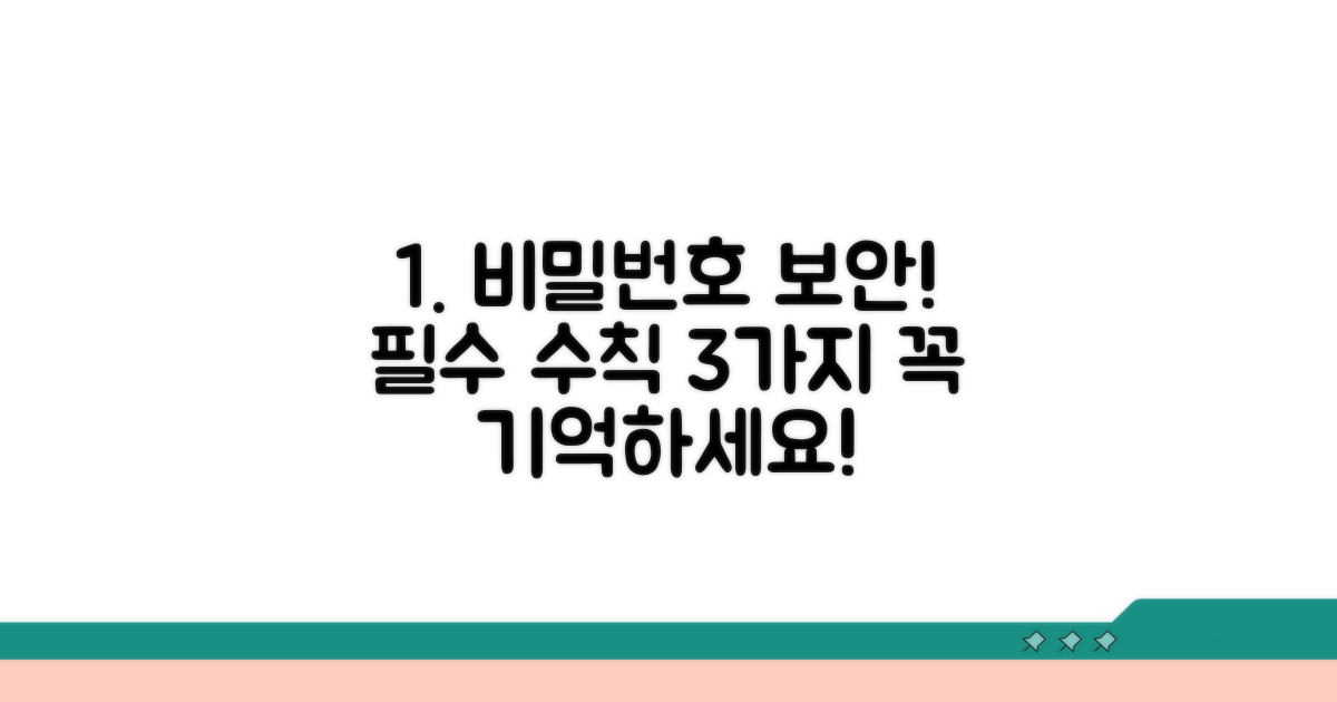 비밀번호 관리, 이것만은 꼭 지키세요