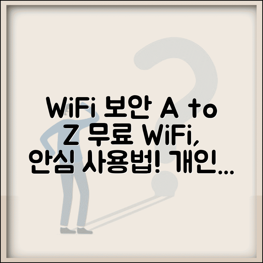 공공 와이파이 보안 주의사항 | 카페 공항 호텔 무료 WiFi 이용시 개인정보 보호 방법