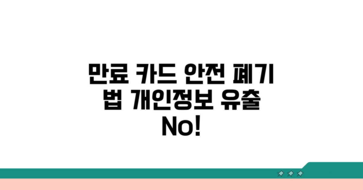 만료된 카드, 안전하게 버리는 법