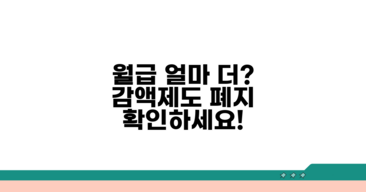 감액제도 폐지, 월 얼마나 더 받나요?