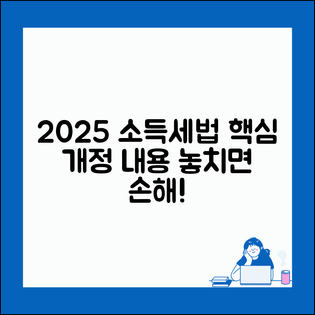 소득세법 주요 내용 | 세법 개정사항 | 2025년 변경점