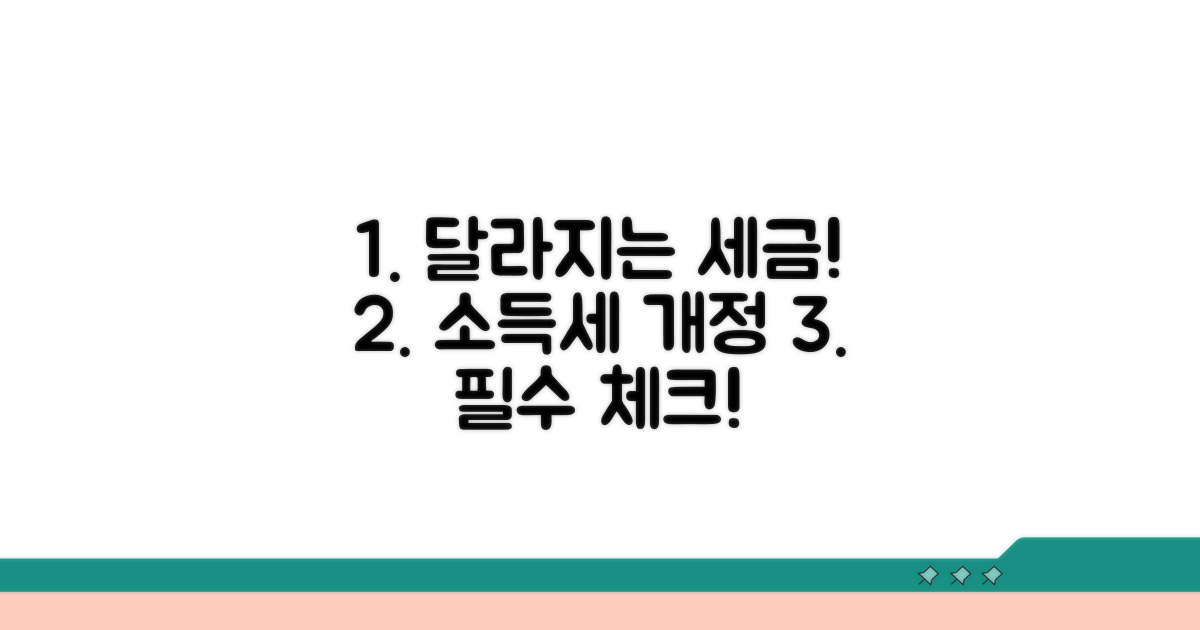달라지는 소득세, 꼭 알아야 할 개정 내용