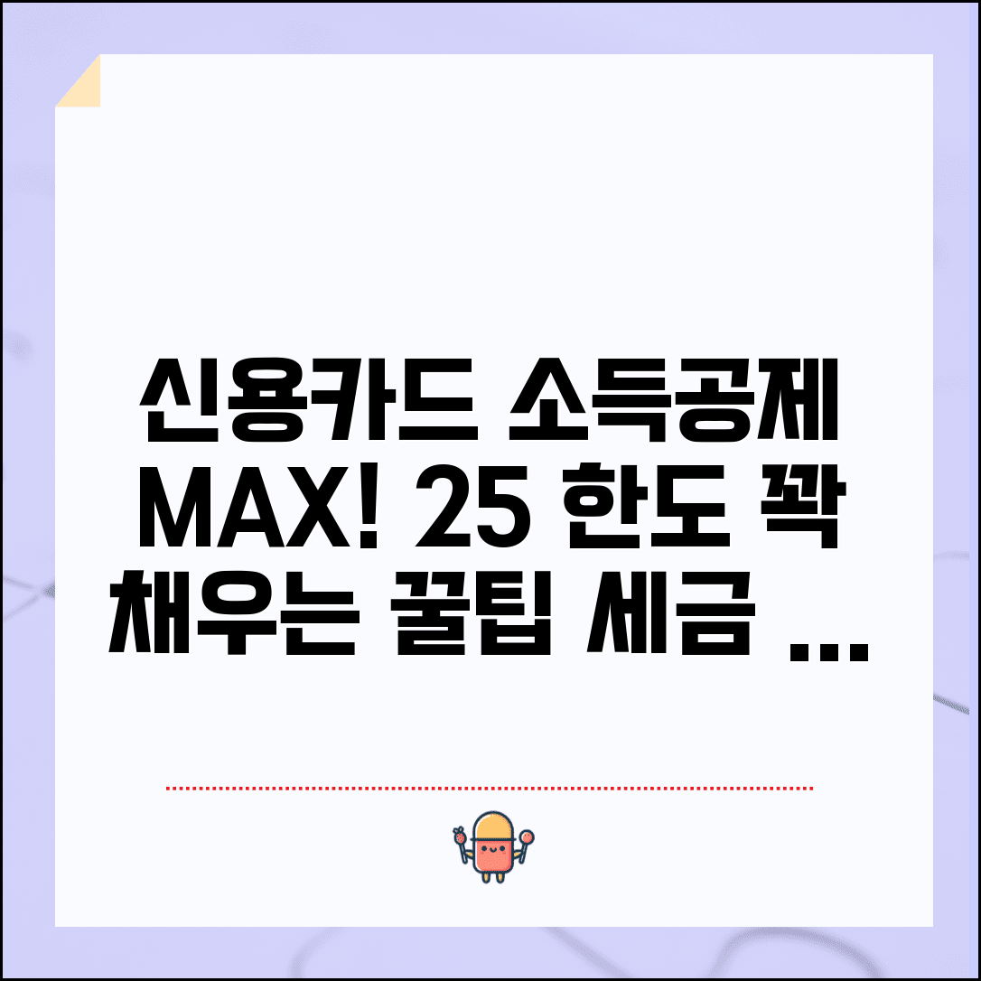 신용카드 소득공제 최대화 | 카드 사용액 소득공제 25% 한도 채우는 방법