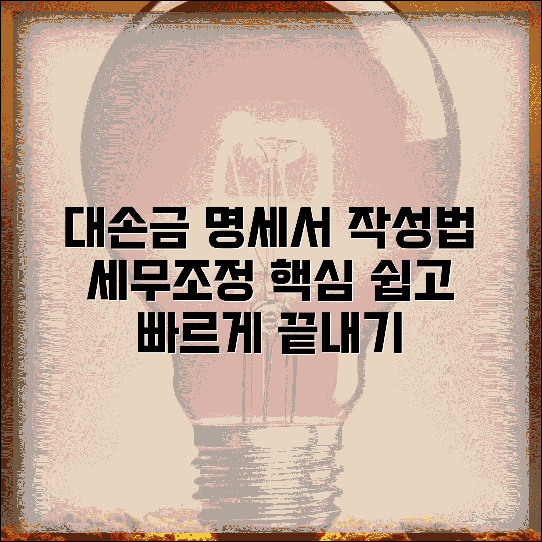 대손금 조정명세서 작성 | 대손금 세무조정 명세서 기재법