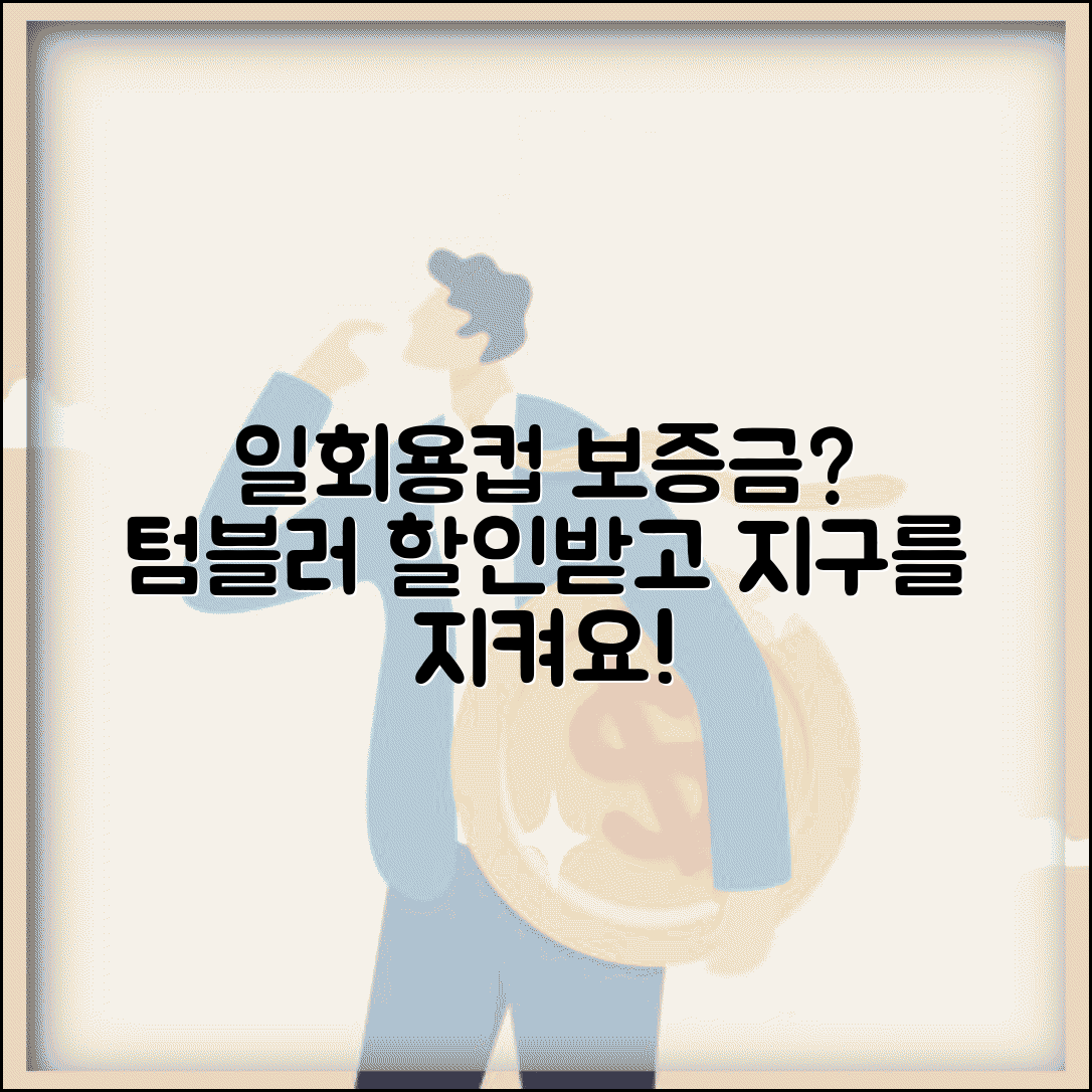 카페 일회용컵 보증금 | 카페 텀블러 할인과 일회용품 사용료