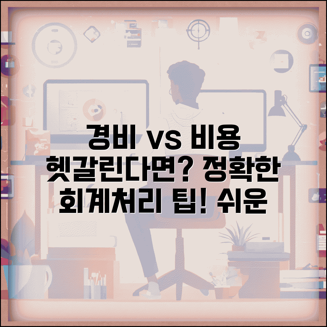 경비처리 비용처리 구분 | 경비와 비용의 회계처리 차이