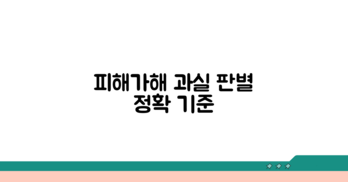 피해자/가해자 과실 기준
