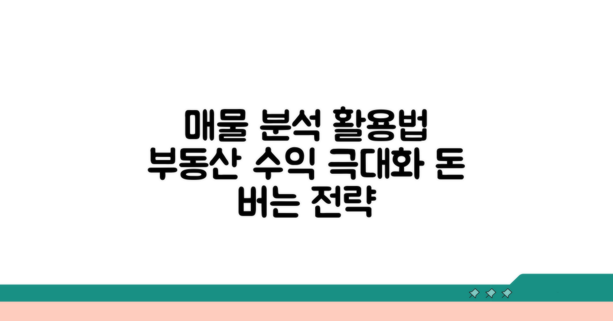 매물 분석 및 활용 전략