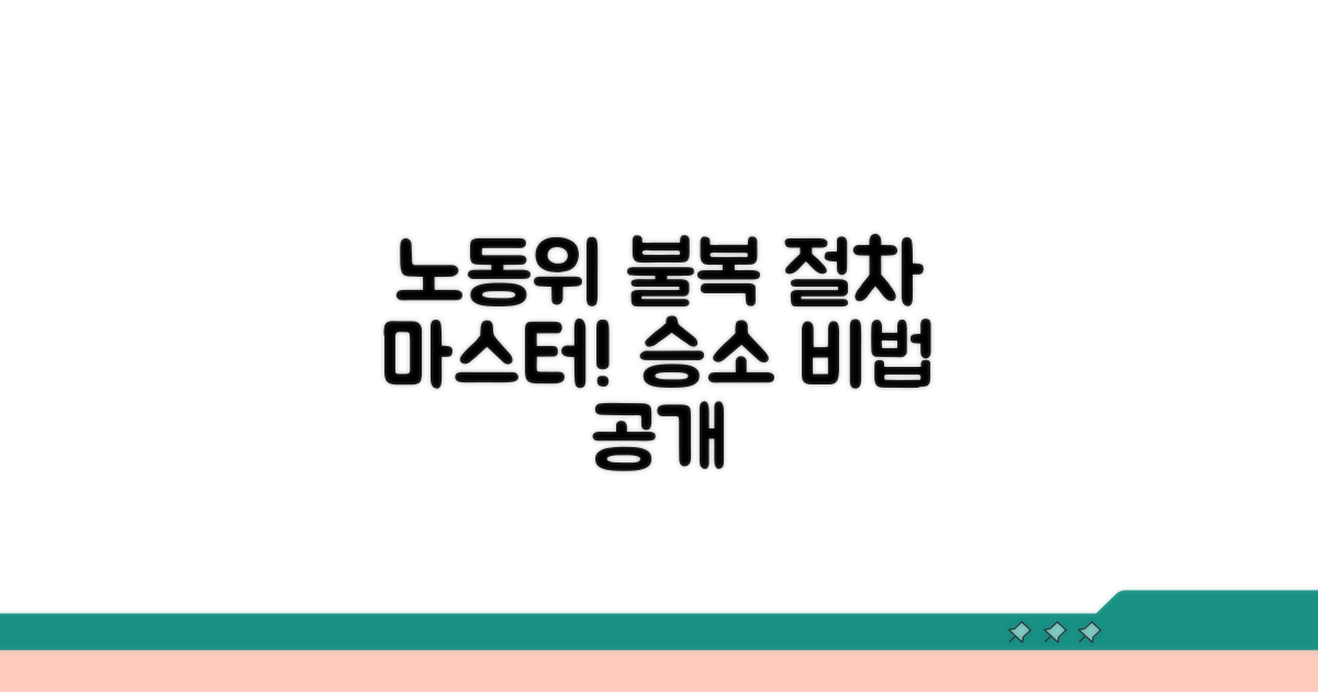 노동위 불복 절차 완전 정복