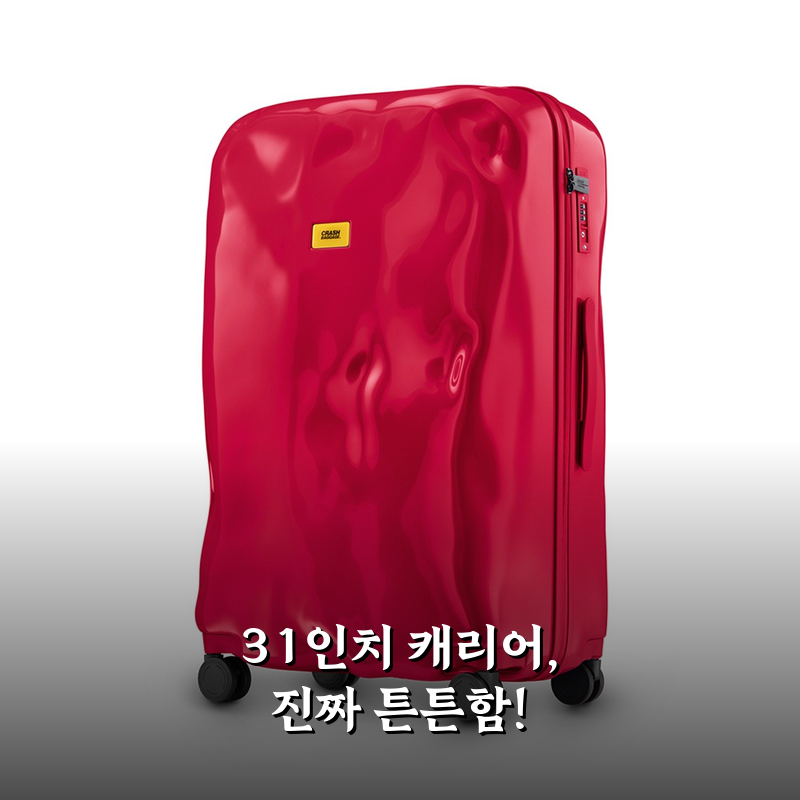 크래쉬배기지 31인치 캐리어 한 달 써보니 튼튼한가?