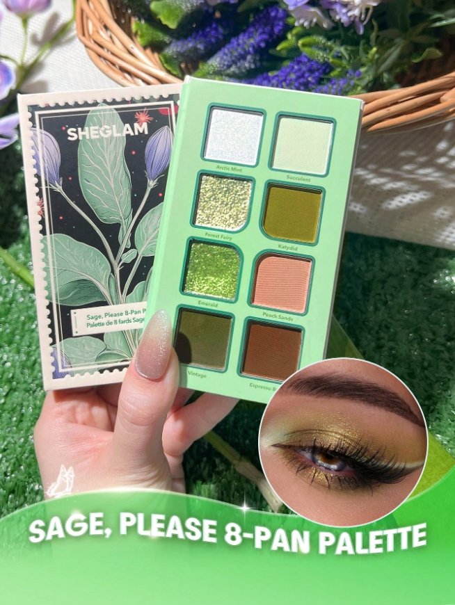 sheglam 쉬글램 sage please 팔레트 발색력좋은 카키 그린 섀도우 팔레트 상세 이미지 1
