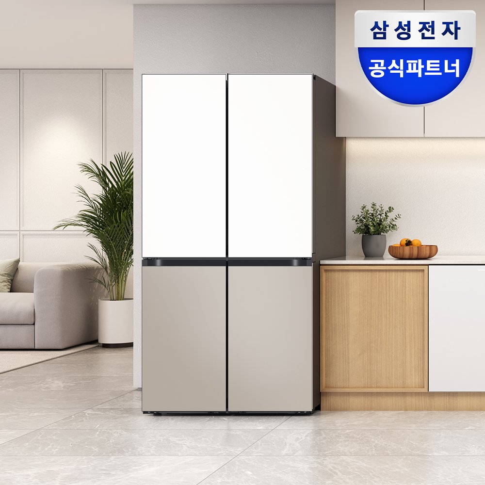 삼성 비스포크 AI 하이브리드 냉장고 25년형 4도어 1등급 RM70F91R1ZG UV탈취 상세 이미지 1