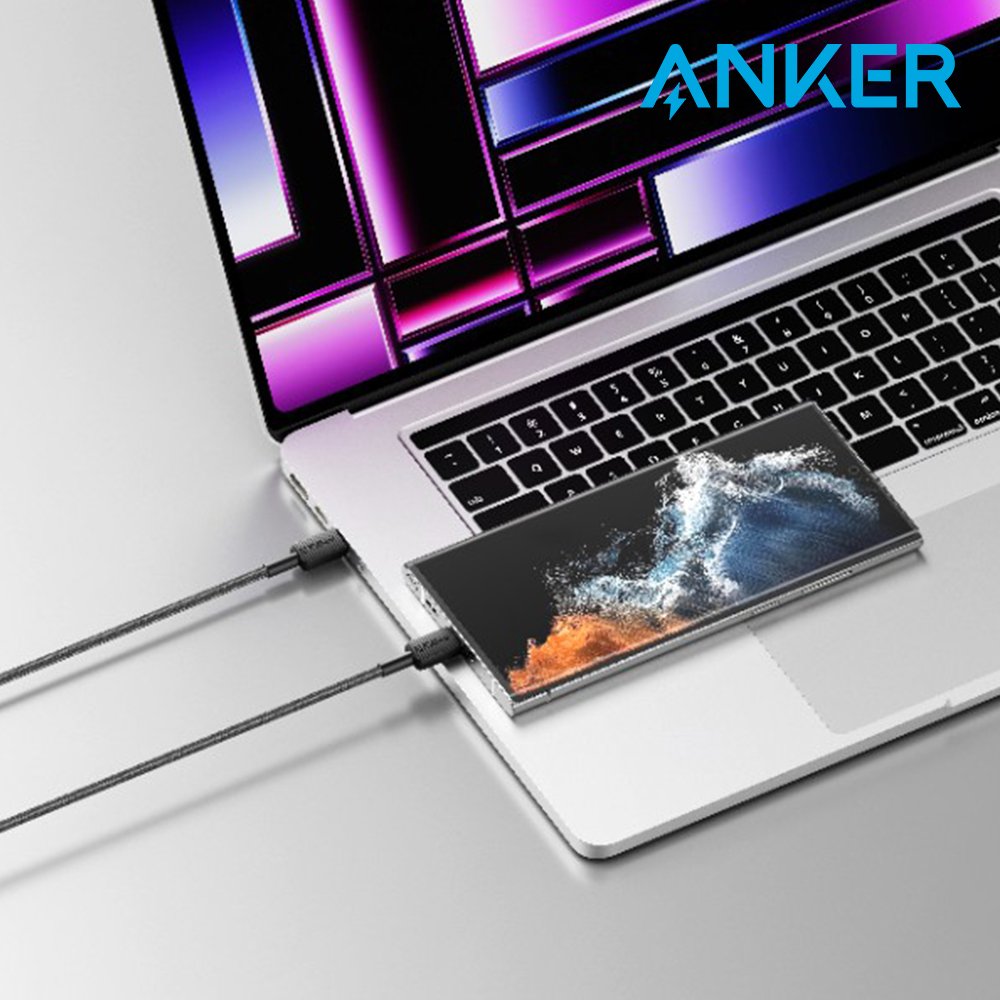 앤커 322 USB-C to USB-C 케이블 180cm A81F6 상세 이미지 1