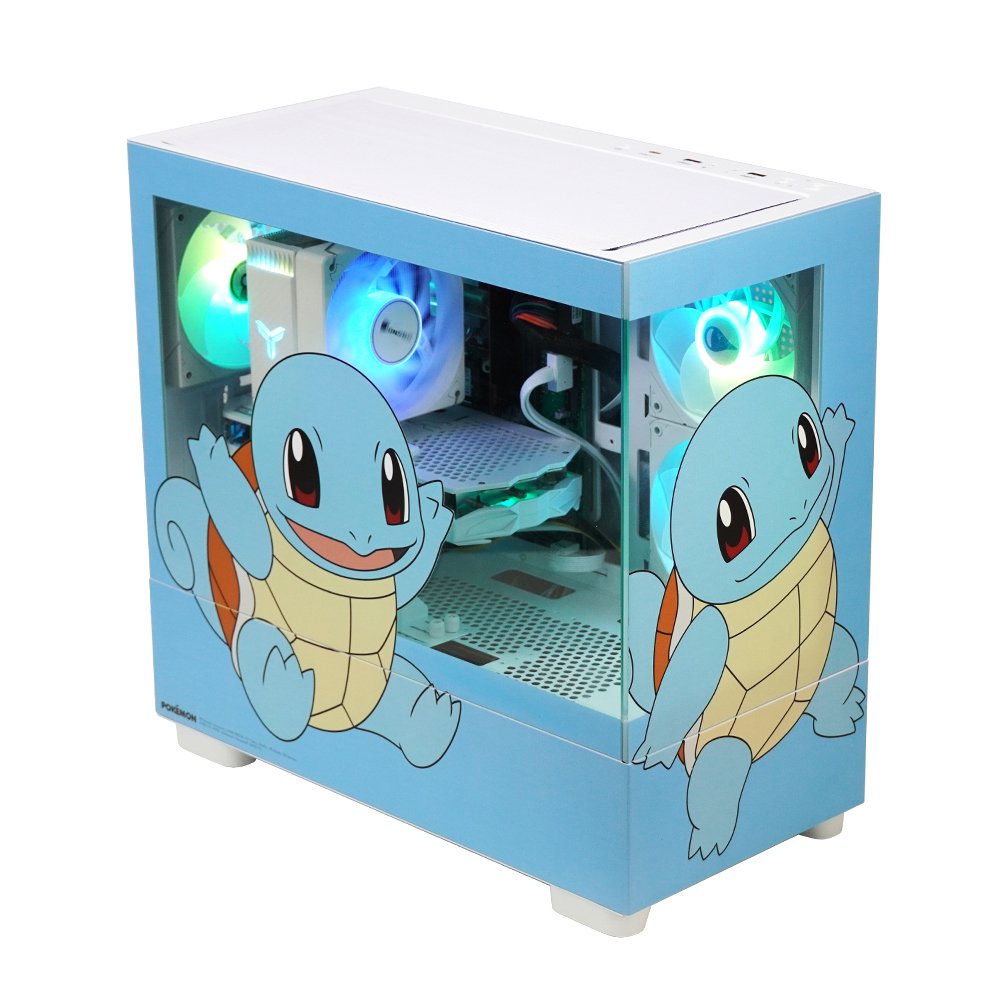 주연테크 포켓몬스터 PC 인텔 코어 울트라5 225F RX 9070 XT 게이밍 컴퓨터 RAM 16GB SSD 512GB PKK225F97XT2-W 꼬부기 데스크탑 상세 이미지 2
